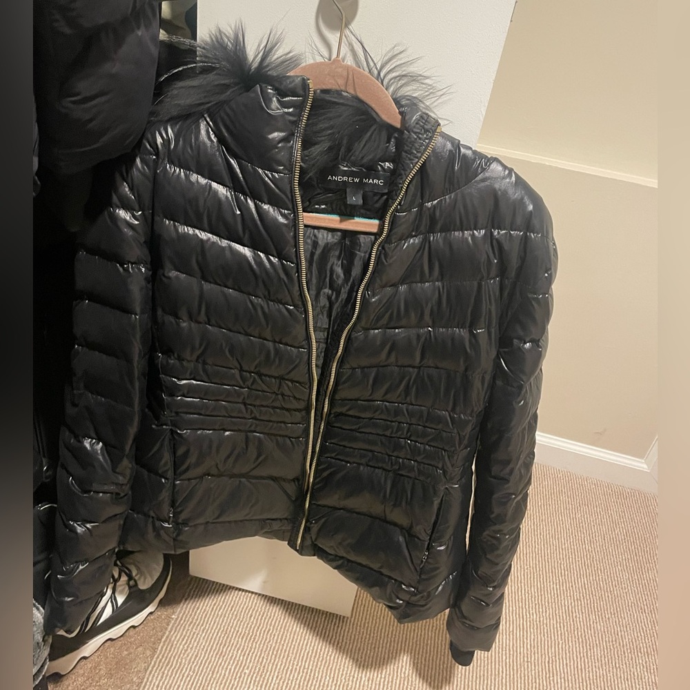 Andrew Marc black winter coat